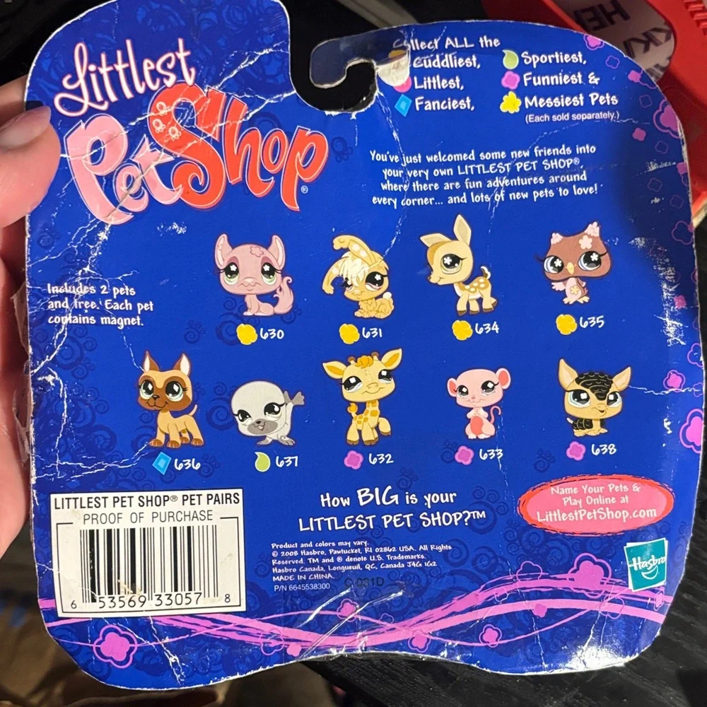 Littlest Pet Shop Pink Friend & Tan Giraffe Set